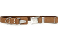 Load image into Gallery viewer, Modern Style Quick-Release Khaki Leather Dog Collar - image 2