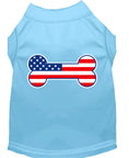 Load image into Gallery viewer, Pet Dog & Cat Shirt Screen Printed, "Bone Shaped American Flag"