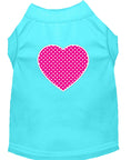 Load image into Gallery viewer, Pet Shirt "Pink Swiss Dot Heart"