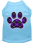 Load image into Gallery viewer, Pet Shirt "Argyle Paw Purple"