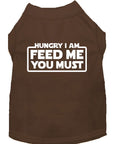 Load image into Gallery viewer, Pet Dog & Cat Shirt Screen Printed, "Hungry I Am, Feed Me You Must"