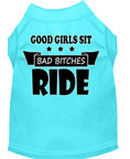 Load image into Gallery viewer, Pet Shirt "Good Girls Sit, Bad Bitches Ride"