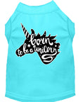 Load image into Gallery viewer, Pet Dog & Cat Shirt Screen Printed, "Born To Be A Unicorn"