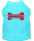 Load image into Gallery viewer, Pet Dog & Cat Shirt Screen Printed, "Bone Flag Norway"