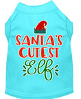 Load image into Gallery viewer, Christmas Pet Dog & Cat Shirt Screen Printed, "Santa's Cutest Elf"