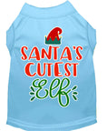 Load image into Gallery viewer, Christmas Pet Dog & Cat Shirt Screen Printed, "Santa's Cutest Elf"