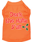 Load image into Gallery viewer, Christmas Pet Dog & Cat Shirt Screen Printed, "Deck The Halls, Y'all"