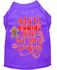 Load image into Gallery viewer, Christmas Pet Dog & Cat Shirt Screen Printed, "Santa, We Have Cookies"