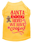 Load image into Gallery viewer, Christmas Pet Dog & Cat Shirt Screen Printed, "Santa, We Have Cookies"