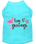 Load image into Gallery viewer, Christmas Pet Dog & Cat Shirt Screen Printed, "Seas and Greetings"