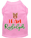 Load image into Gallery viewer, Christmas Pet Dog & Cat Shirt Screen Printed, "Team Rudolph"