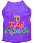 Load image into Gallery viewer, Christmas Pet Dog & Cat Shirt Screen Printed, "Team Rudolph"