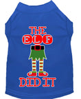 Load image into Gallery viewer, Christmas Pet Dog & Cat Shirt Screen Printed, "The Elf Did It"