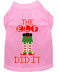 Load image into Gallery viewer, Christmas Pet Dog & Cat Shirt Screen Printed, "The Elf Did It"