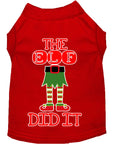 Load image into Gallery viewer, Christmas Pet Dog & Cat Shirt Screen Printed, "The Elf Did It"