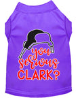 Load image into Gallery viewer, Christmas Pet Dog & Cat Shirt Screen Printed, "You Serious, Clark?"