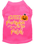 Load image into Gallery viewer, Halloween Pet Dog & Cat Shirt Screen Printed, "Cutest Pumpkin In The Patch"
