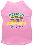 Load image into Gallery viewer, Pet Dog & Cat Shirt Screen Printed, "King Cake Tester"