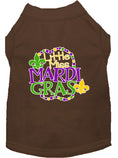 Load image into Gallery viewer, Pet Dog & Cat Shirt Screen Printed, "Little Miss Mardi Gras"