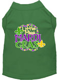 Load image into Gallery viewer, Pet Dog & Cat Shirt Screen Printed, "Little Miss Mardi Gras"
