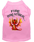 Load image into Gallery viewer, Pet Dog & Cat Shirt Screen Printed, "Fire Breather Dragon"