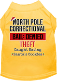 Load image into Gallery viewer, Christmas Pet Dog & Cat Shirt Screen Printed, "North Pole Correctional"