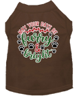 Load image into Gallery viewer, Christmas Pet Dog and Cat Shirt Screen Printed, "Furry & Bright"