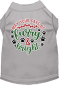Load image into Gallery viewer, Christmas Pet Dog and Cat Shirt Screen Printed, "Furry & Bright"