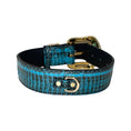 Load image into Gallery viewer, Turquoise & Black Swarovski Crystal Hardware Snake Collar