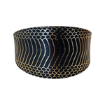 Gold & Black Snake 3” Wide Style Gatsby Collar