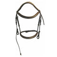 Load image into Gallery viewer, Henri de Rivel Pro Mono Crown Fancy Bridle with Patent Leather Piping and Laced Reins - image 2