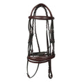 Load image into Gallery viewer, Henri de rivel Jamaika Pro Anatomical Fancy Raised Wide Flash Noseband Bridle with Raised laced reins