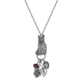 Load image into Gallery viewer, Sitting Cat Pendant & Charms Necklace 28"