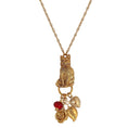 Load image into Gallery viewer, Sitting Cat Pendant & Charms Necklace 28"