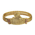 Load image into Gallery viewer, Bowtie Kitten In A Basket Pink Crystal Belt Bracelet