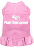 Load image into Gallery viewer, Pet Dress Screen Printed, "High Maintenance"