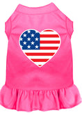 Load image into Gallery viewer, Pet Dress "American Flag Heart"