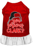 Load image into Gallery viewer, Christmas Pet Dress Screen Printed, "You Serious Clark?"