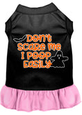 Load image into Gallery viewer, Halloween Pet Dress "Don't Scare Me, I Poop Easily"