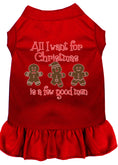 Load image into Gallery viewer, Christmas Pet Dress, "All I Want For Christmas Is A Few Good Men"