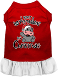 Load image into Gallery viewer, Christmas Pet Dress "I Want A Hippopotamus For Christmas"