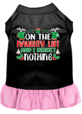 Load image into Gallery viewer, Christmas Pet Dress "On The Naughty List And I Regret Nothing"