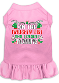 Load image into Gallery viewer, Christmas Pet Dress "On The Naughty List And I Regret Nothing"