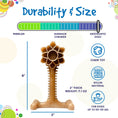 Load image into Gallery viewer, Southlake Paws Honey Bone Dental Flower Tower, an 8" indestructible nylon dog chew toy for dogs 50-90 lbs. Durable and thick