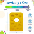 Load image into Gallery viewer, Swiss Cheese Wedge Nylon Dog Chew Toy for Aggressive Chewers | SodaPup
