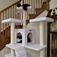 Load image into Gallery viewer, Armarkat B7701 Classic Cat Tree In Ivory Jackson Galaxy Approved Multi Levels With Ramp Three Perches Two Condos