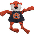 Load image into Gallery viewer, NCAA Auburn University, Aubie the Tiger Knottie® Plush Dog Toy