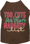 Load image into Gallery viewer, Dog Shirt for Pets "Too Cute for the Naughty List"