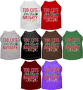 Load image into Gallery viewer, Dog Shirt for Pets "Too Cute for the Naughty List"