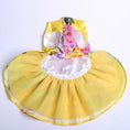Load image into Gallery viewer, Yellow Floral Dog Party Dress - Southlake Paws